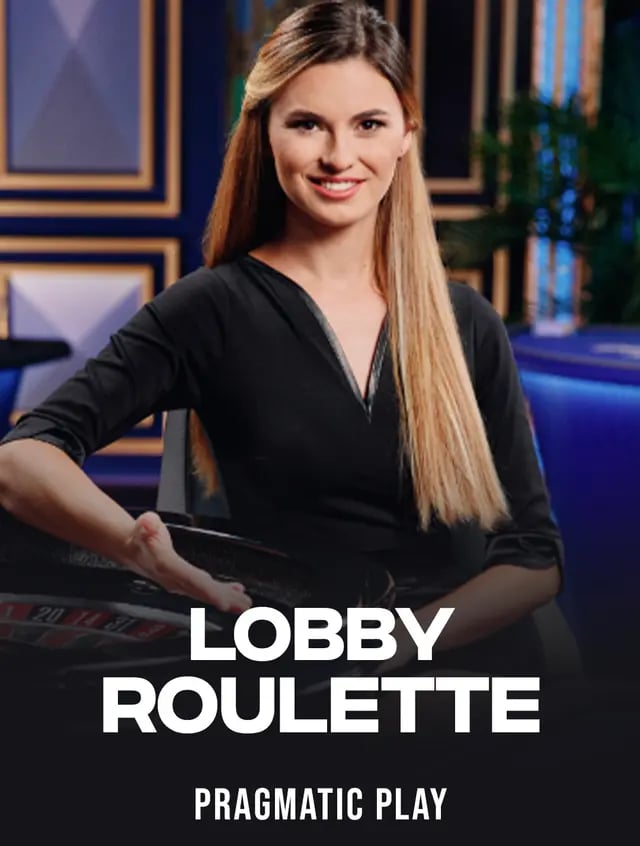 Pragmatic Play Roulette Lobby, brunette dealer in a black top in front of the wheel